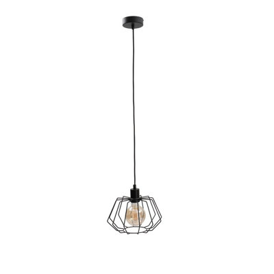 Luminosa Lighting Luminosa Luna Wire Frame Pendant Ceiling Light Black25Cm1X E27 from B&Q