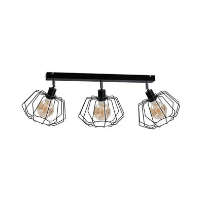 Luminosa Lighting Luminosa Luna Ceiling Spotlight Bar Black63Cm3X E27 from B&Q