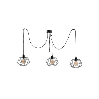 Luminosa Lighting Luminosa Luna Cluster Pendant Ceiling Light Black3X E27 from B&Q