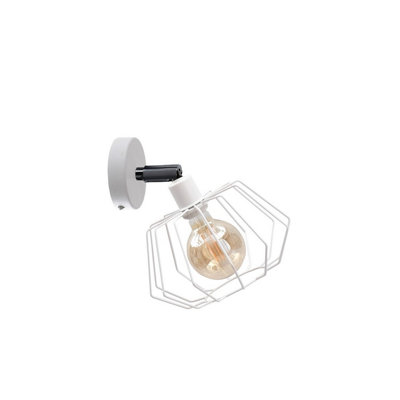 Luminosa Lighting Luminosa Luna Wall Lamp White25Cm1X E27 from B&Q