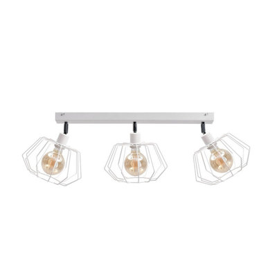 Luminosa Lighting Luminosa Luna Ceiling Spotlight Bar White63Cm3X E27 from B&Q