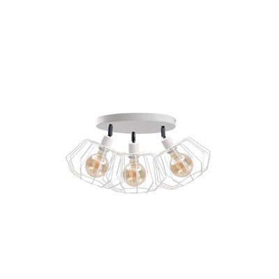 Luminosa Lighting Luminosa Luna Ceiling Spotlight Clusters White32Cm3X E27 from B&Q