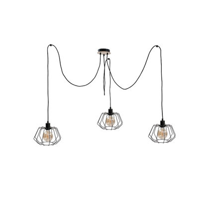 Luminosa Lighting Luminosa Soho Cluster Pendant Ceiling Light Wood3X E27 from B&Q