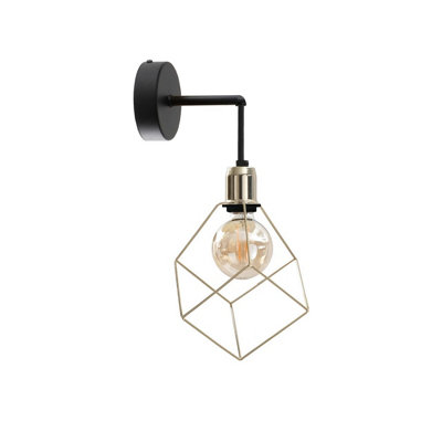 Luminosa Lighting Luminosa Taho Wall Lamp Gold22Cm1X E27 from B&Q