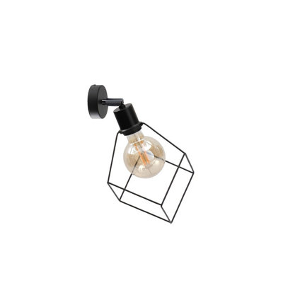 Luminosa Lighting Luminosa Ruben Wall Lamp Black22Cm1X E27 from B&Q