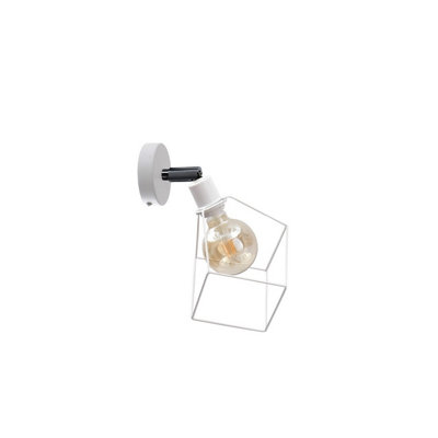 Luminosa Lighting Luminosa Ruben Wall Lamp White22Cm1X E27 from B&Q