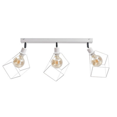 Luminosa Lighting Luminosa Ruben Ceiling Spotlight Bar White63Cm3X E27 from B&Q