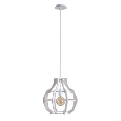 Luminosa Lighting Luminosa Bento Wire Frame Pendant Ceiling Light 38.5Cm1X E27 from B&Q