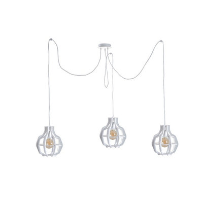 Luminosa Lighting Luminosa Bento Cluster Pendant Ceiling Light Small White3X E27 from B&Q