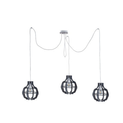 Luminosa Lighting Luminosa Bento Cluster Pendant Ceiling Light Small Grey3X E27 from B&Q