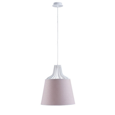 Luminosa Lighting Luminosa Lea Dome Pendant Ceiling Light Pink38Cm1X E27 from B&Q
