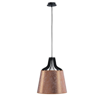 Luminosa Lighting Luminosa Ivo Dome Pendant Ceiling Light Copper38Cm1X E27 from B&Q