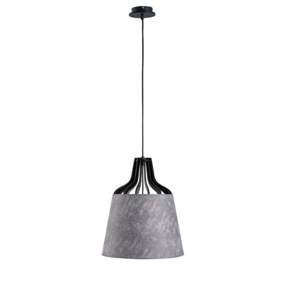 Luminosa Lighting Luminosa Ivo Dome Pendant Ceiling Light Grey38Cm1X E27 from B&Q