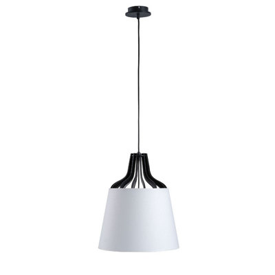 Luminosa Lighting Luminosa Ivo Dome Pendant Ceiling Light White38Cm1X E27 from B&Q