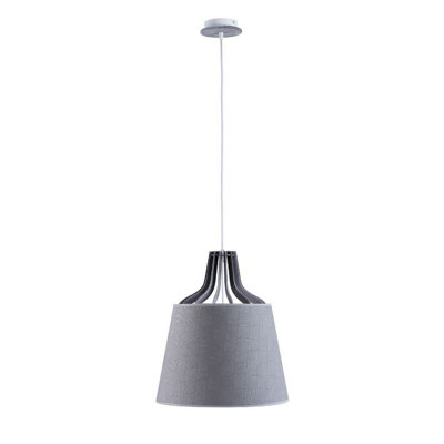 Luminosa Lighting Luminosa Lucio Dome Pendant Ceiling Light Grey38Cm1X E27 from B&Q