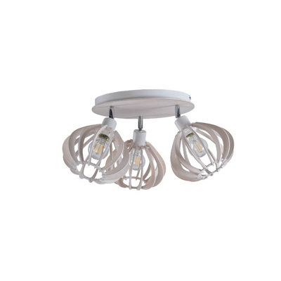 Luminosa Lighting Luminosa Nicoleta Ceiling Spotlight Clusters White32Cm3X E27 from B&Q