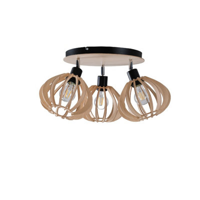 Luminosa Lighting Luminosa Nicoleta Ceiling Spotlight Clusters Black32Cm3X E27 from B&Q