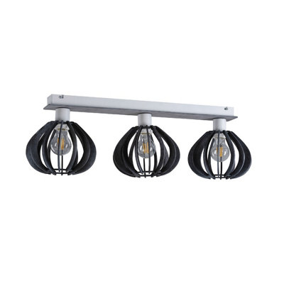 Luminosa Lighting Luminosa Nicoleta Ceiling Spotlight Bar Grey62Cm3X E27 from B&Q
