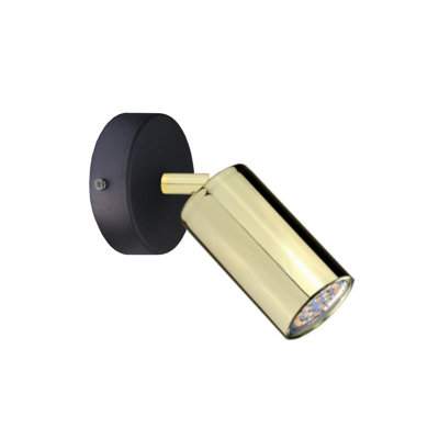 Luminosa Lighting Luminosa Eye Single Spotlight BlackGold10Cm1X Gu10 from B&Q