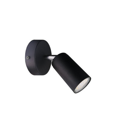 Luminosa Lighting Luminosa Eye Single Spotlight Black10Cm1X Gu10 from B&Q