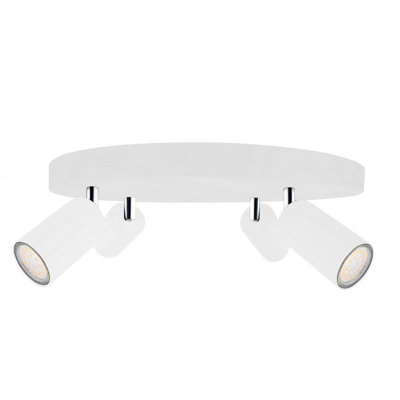 Luminosa Lighting Luminosa Eye Ceiling Spotlight Clusters White30Cm4X Gu10 from B&Q