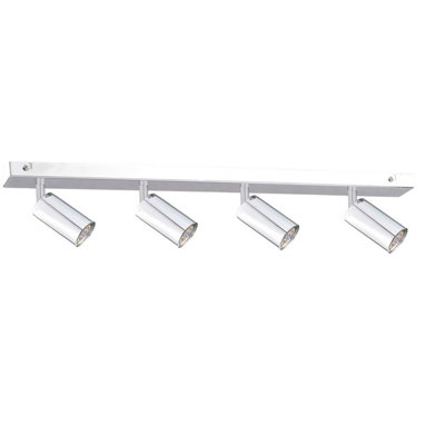 Luminosa Lighting Luminosa Eye Ceiling Spotlight Bar Silver60Cm4X Gu10 from B&Q