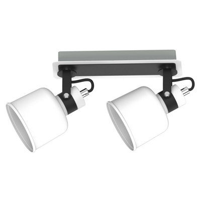 Luminosa Lighting Luminosa Pako Twin Ceiling Spotlight White28Cm2X E14 from B&Q