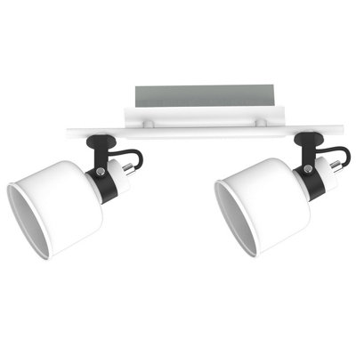 Luminosa Lighting Luminosa Pako Twin Ceiling Spotlight White30Cm2X E14 from B&Q
