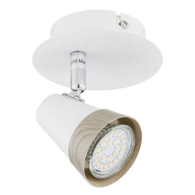 Luminosa Lighting Luminosa Rox Single Spotlight White12Cm1X Gu10 from B&Q
