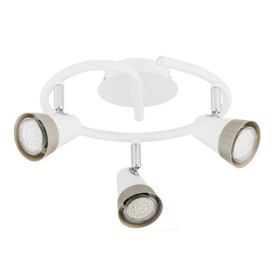 Luminosa Lighting Luminosa Rox Ceiling Spotlight Clusters White29Cm3X Gu10 from B&Q