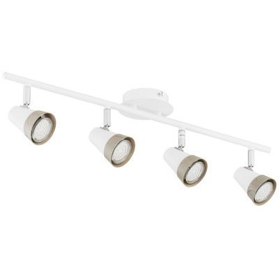 Luminosa Lighting Luminosa Rox Ceiling Spotlight Bar White64Cm4X Gu10 from B&Q