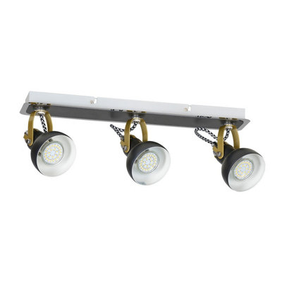 Luminosa Lighting Luminosa Pixi Ceiling Spotlight Bar Black43Cm3X Gu10 from B&Q
