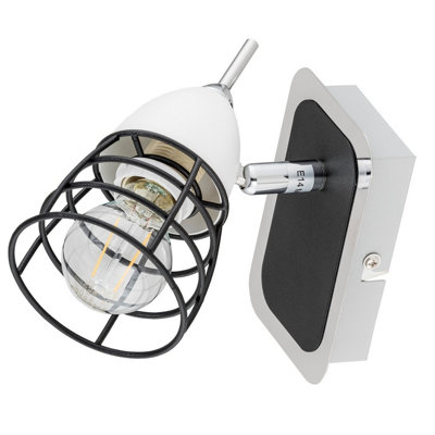 B&Q -  Luminosa Sky Single Spotlight WhiteBlack12Cm1X E14