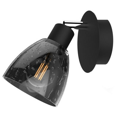 B&Q -  Luminosa Fog Single Spotlight Black12Cm1X E14