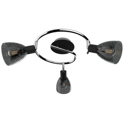 Luminosa Lighting Luminosa Fog Ceiling Spotlight Clusters Black29Cm3X E14 from B&Q
