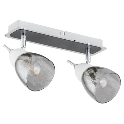 Luminosa Lighting Luminosa Sky Twin Ceiling Spotlight White28Cm2X E14 from B&Q