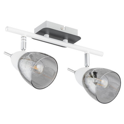 Luminosa Lighting Luminosa Sky Twin Ceiling Spotlight White30Cm2X E14 from B&Q