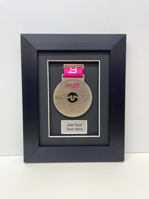  - Marathon Medal Display Frame: 3D Shadow Box For Sport MedalsBlack Mount