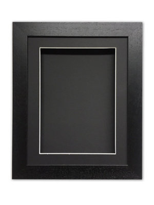 Handmade 3D Box Frame: Shadow Box For Memorabilia (25mm Deep) -Black Frame/a4 from B&Q
