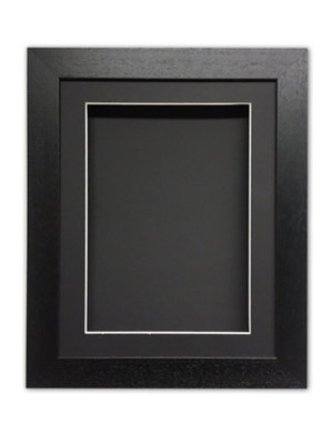 Handmade 3D Box Frame: Shadow Box For Memorabilia (25mm Deep) -Black Frame/a2 from B&Q