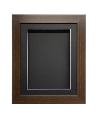 Handmade 3D Box Frame: Shadow Box For Memorabilia (25mm Deep) -Mahogany Frame/18 X 18 Inches from B&Q