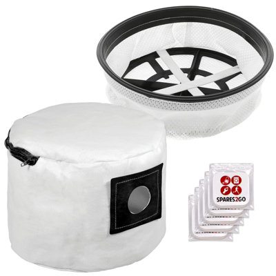 Spares2Go Reusable Cloth Zip Bag Compatible With Numatic Henry Vacuum Cleaner + Air Fresheners & Filter from B&Q