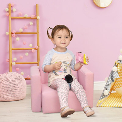 B&Q -  Kids Mini Sofa 2 In 1 Table Chair Set Armchair Seat Children Girl Boys