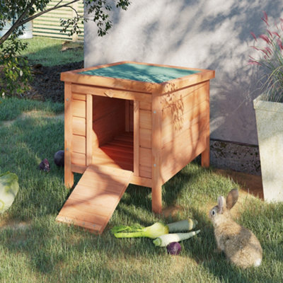 Pawhut Wooden Rabbit Hutch Bunny Cage Guinea Pig House Pet Habitat Ferret