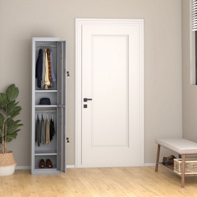 Viokef Vinsetto Locker Office Cabinet Storage Cold Rolled Steel W/ Storage Shelves 1.8M