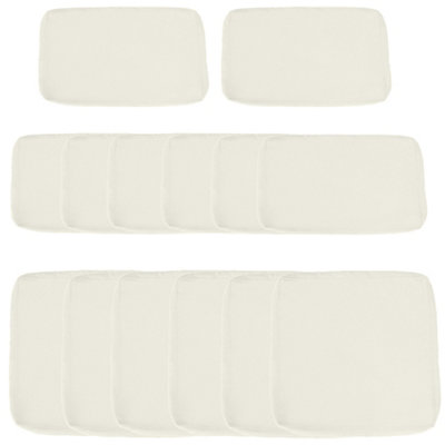 Outsunny Garden Rattan Sofa Set Polyester Cover Replacement No Cushion Cream from B&Q