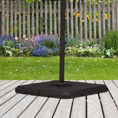 B&Q -  Set Of 4 Parasol Base Stand Weights For Cantilever Umbrella Up To 120Kg