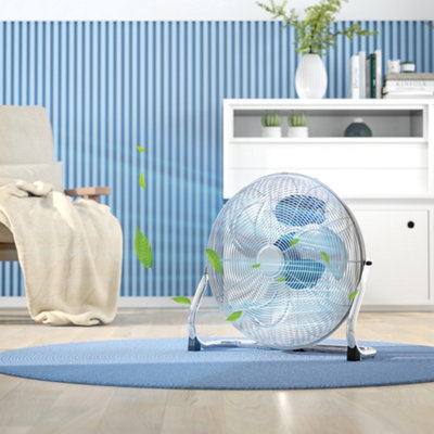Homcom 20" 100W Desk Fan Home Office Moving Oscillation With 3-Speed Wind from B&Q