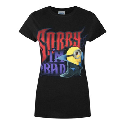 Vanilla Underground Despicable Me Womens Black Dracula Minion Short Sleeved T-Shirt (Large) from B&Q