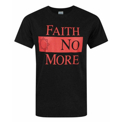 Vanilla Underground Faith No More Mens Black Band Logo Short Sleeved T-Shirt (Small) from B&Q